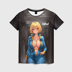 Женская футболка Fallout anime girl
