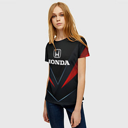 Футболка женская Honda - технологии, цвет: 3D-принт — фото 2