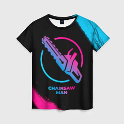 Футболка женская Chainsaw Man - neon gradient, цвет: 3D-принт