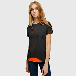 Футболка женская Solar system - abstract, цвет: 3D-принт — фото 2