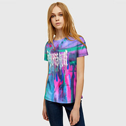Футболка женская Shurshun - tie-dye, цвет: 3D-принт — фото 2