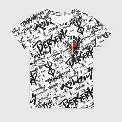 Футболка женская Berserk tattoo mask, цвет: 3D-принт