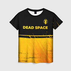 Футболка женская Dead Space - gold gradient посередине, цвет: 3D-принт