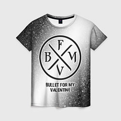 Футболка женская Bullet For My Valentine glitch на светлом фоне, цвет: 3D-принт