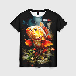 Футболка женская Carp fisherman, цвет: 3D-принт