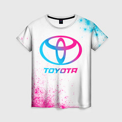 Футболка женская Toyota neon gradient style, цвет: 3D-принт