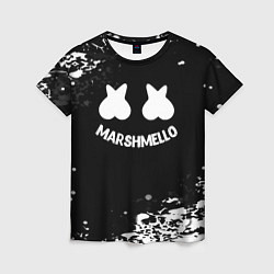 Футболка женская Marshmello splash, цвет: 3D-принт