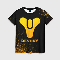 Футболка женская Destiny - gold gradient, цвет: 3D-принт