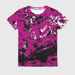 Футболка женская Фиолетовая иллюстрация, цвет: 3D-принт
