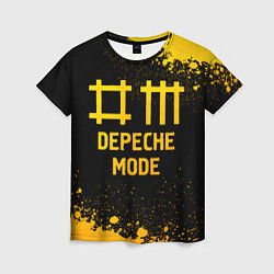 Футболка женская Depeche Mode - gold gradient, цвет: 3D-принт