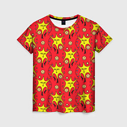 Женская футболка Звездная каракуля