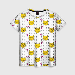 Женская футболка Смешная кошка