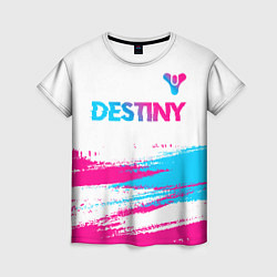 Футболка женская Destiny neon gradient style посередине, цвет: 3D-принт