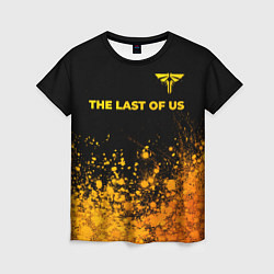 Футболка женская The Last Of Us - gold gradient посередине, цвет: 3D-принт