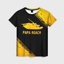 Футболка женская Papa Roach - gold gradient, цвет: 3D-принт