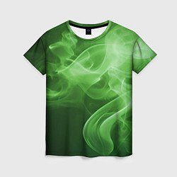 Футболка женская Зеленый дым, цвет: 3D-принт