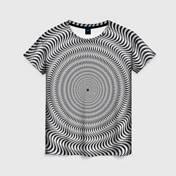 Футболка женская Optical illusion, цвет: 3D-принт