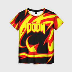 Футболка женская Doom eternal fire storm, цвет: 3D-принт