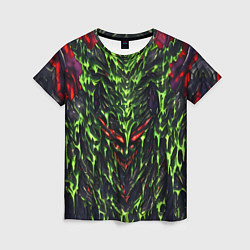 Футболка женская Green and red slime, цвет: 3D-принт