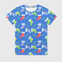 Женская футболка Рождественские валенки