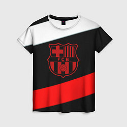 Футболка женская Barcelona stripes sport, цвет: 3D-принт
