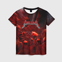 Футболка женская Metallica alboom band, цвет: 3D-принт