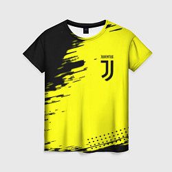Футболка женская Juventus спортивные краски, цвет: 3D-принт