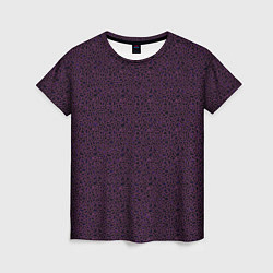 Женская футболка Фиолетовый имитация шкуры змеи