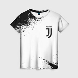 Футболка женская Juventus sport color black, цвет: 3D-принт