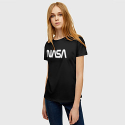 Футболка женская NASA space logo, цвет: 3D-принт — фото 2