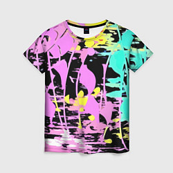 Футболка женская Color expressive abstraction, цвет: 3D-принт