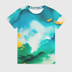 Футболка женская Текстура окрашенной стены - нейросеть, цвет: 3D-принт
