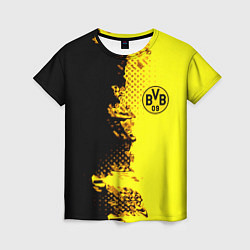 Женская футболка Borussia fc sport краски
