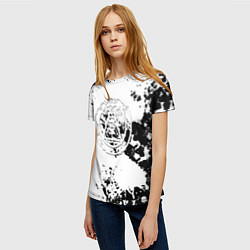 Футболка женская Silent hill logo краски, цвет: 3D-принт — фото 2