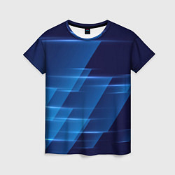Футболка женская Blue background, цвет: 3D-принт