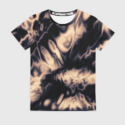 Футболка женская Абстракция шёлк, цвет: 3D-принт