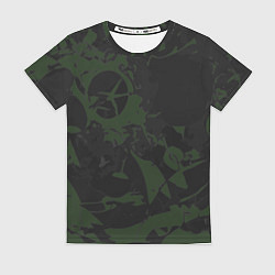Футболка женская Дизайнерский камуфляж, цвет: 3D-принт
