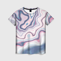Футболка женская Мраморные разводы, цвет: 3D-принт