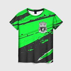 Футболка женская Liverpool sport green, цвет: 3D-принт