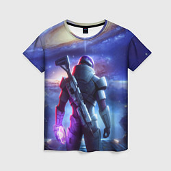 Футболка женская Mass Effect - andromeda ai art, цвет: 3D-принт
