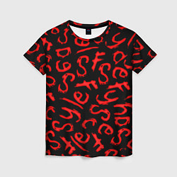 Женская футболка Sally face pattern game