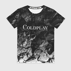 Футболка женская Coldplay black graphite, цвет: 3D-принт