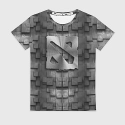 Футболка женская Dota - metal texture, цвет: 3D-принт