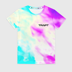 Футболка женская Trapt текстура градиент неоновые краски, цвет: 3D-принт
