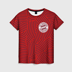 Футболка женская Bayern отпечатки, цвет: 3D-принт