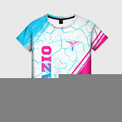 Футболка женская Lazio neon gradient style вертикально, цвет: 3D-принт