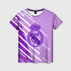 Футболка женская Real Madrid текстура фк, цвет: 3D-принт