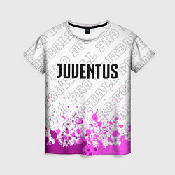 Футболка женская Juventus pro football посередине, цвет: 3D-принт