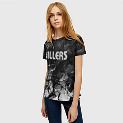 Футболка женская The Killers black graphite, цвет: 3D-принт — фото 2