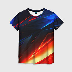 Футболка женская Geometry stripes neon steel, цвет: 3D-принт